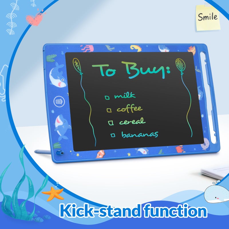 Mafiti LCD Writing Tablet 8.5 Inch Electronic Writing Drawing Pads Portable Doodle Board Gifts for Kids Office Memo Home Whiteboard Blue - Image 2